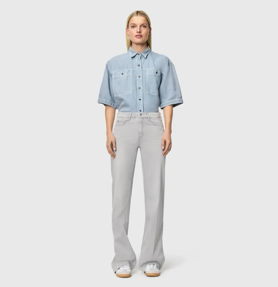 MAC Dream Wide jeans dame grå shaping modal
