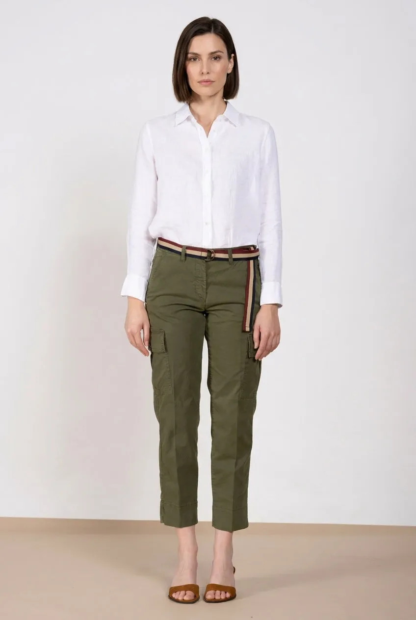 Mason's Marlene Cargo cargo bukser skovgrøn carrot fit
