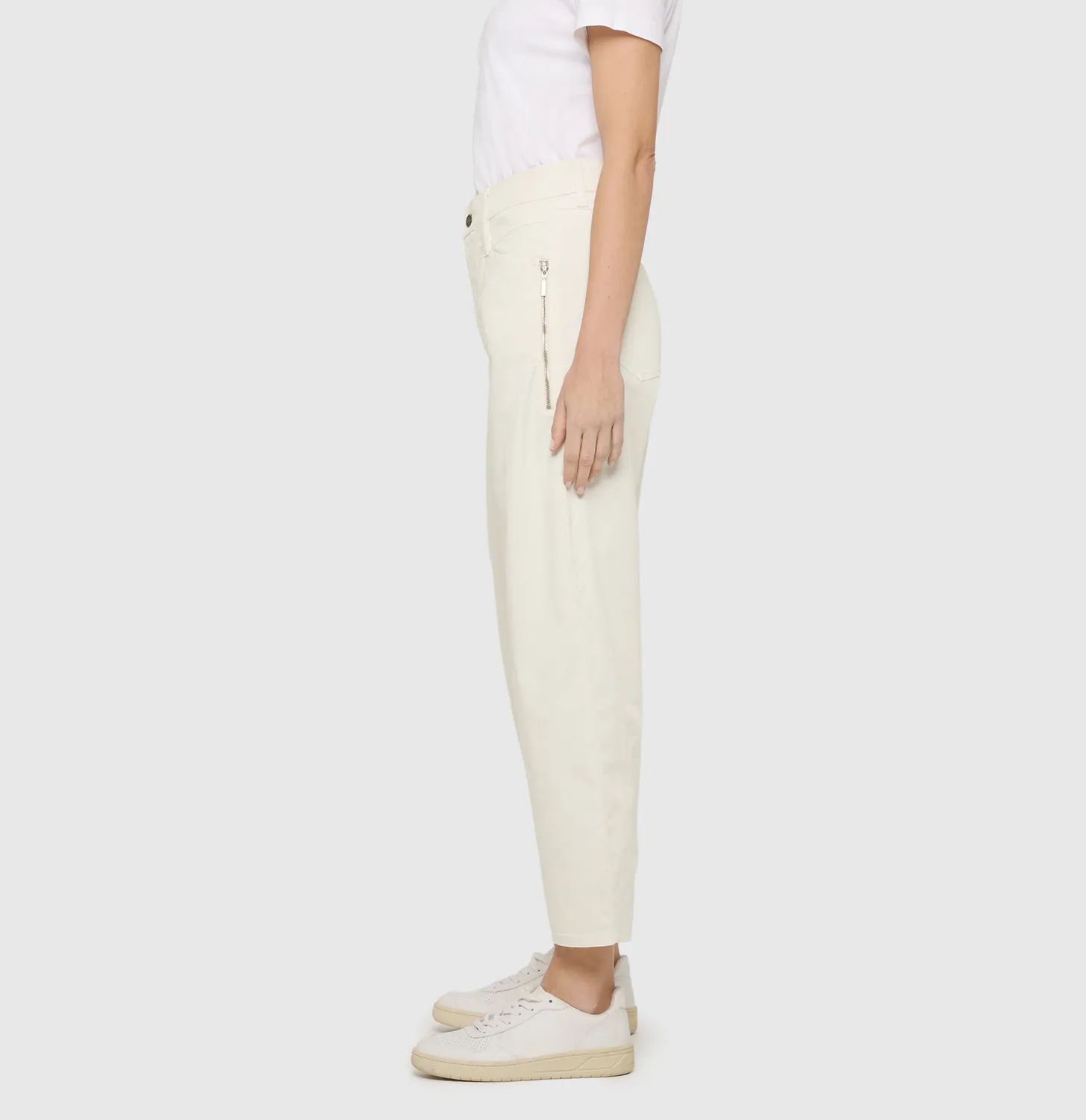 MAC Bora 3141-00-0434L bukser hvide relaxed