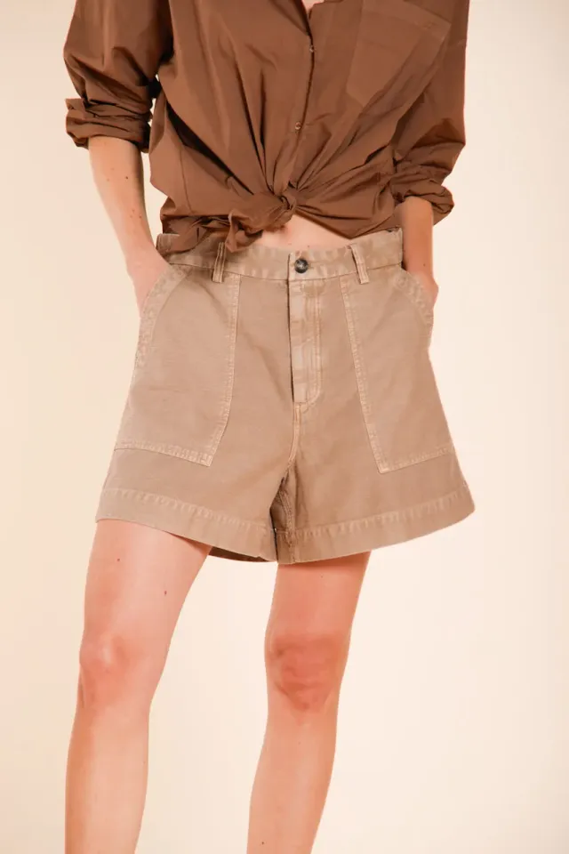 Mason's Dallas cargo shorts beige relaxed fit bomuld