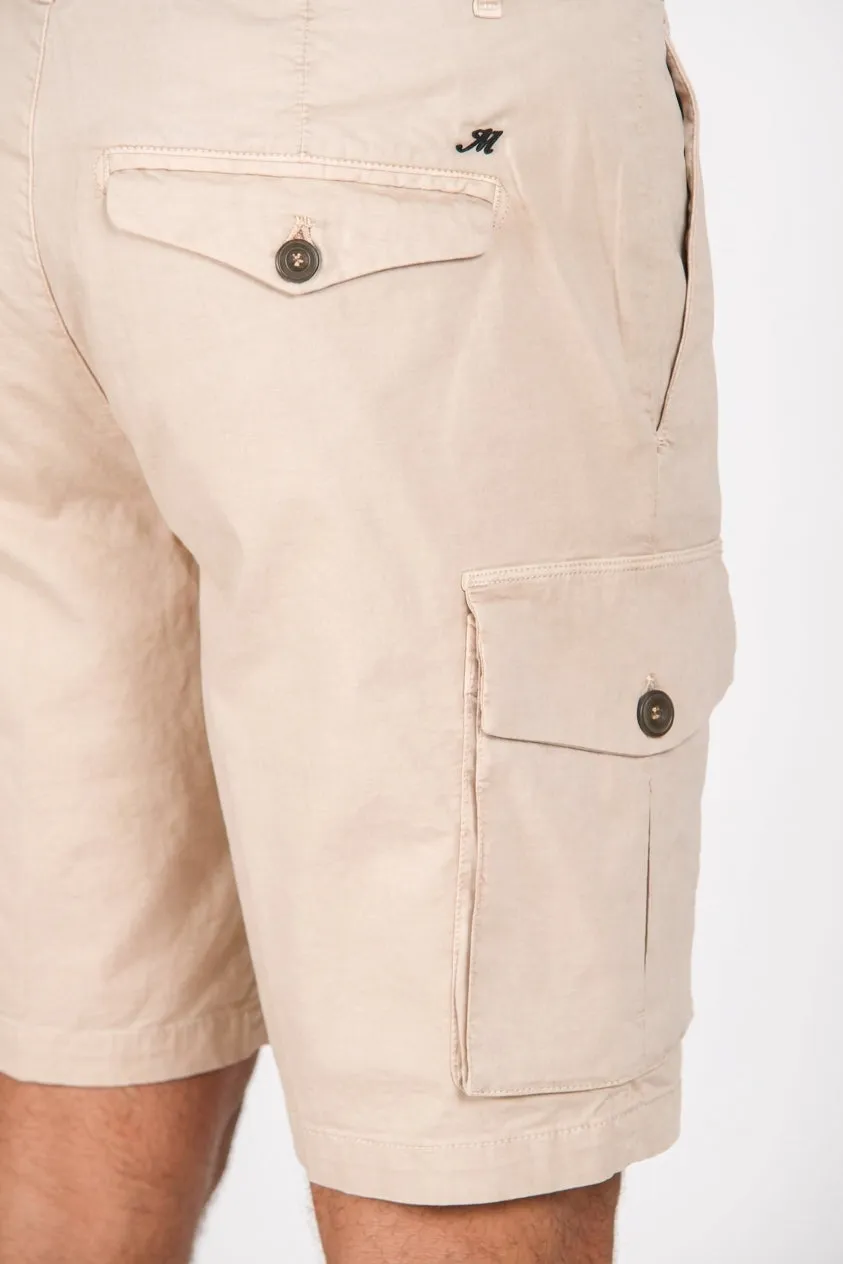 Mason's Cargo bermudashorts beige relaxed gabardin