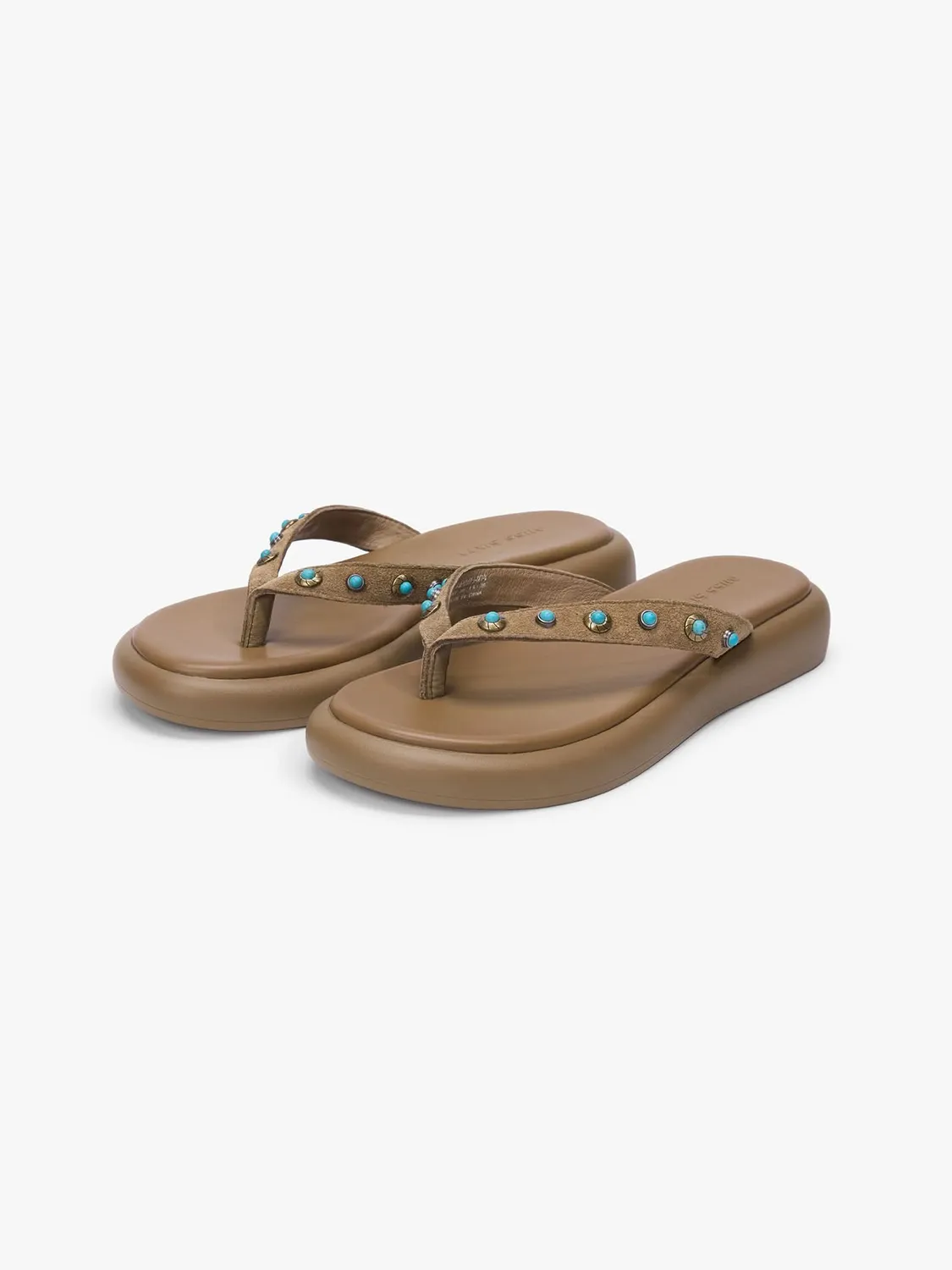Miss Sixty sandaler brune ruskind turkis