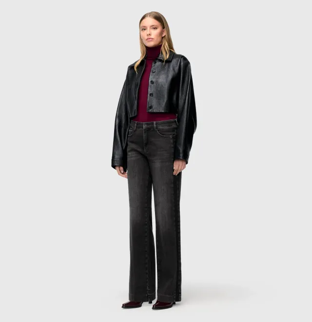 MAC Wide Galon jeans grå stretch vintage