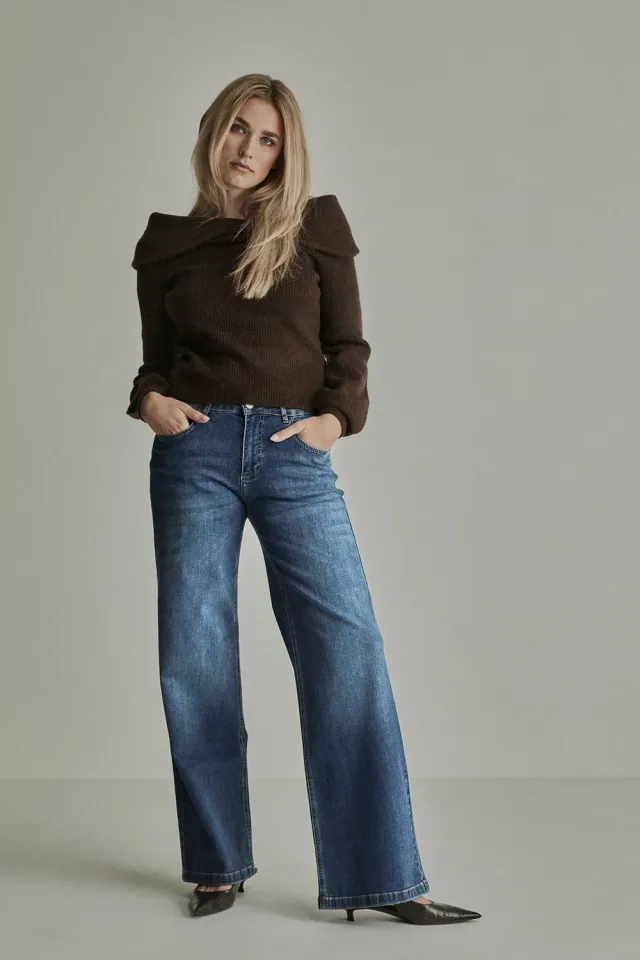 Para Mi Mira jeans Drift Blue wide high waist