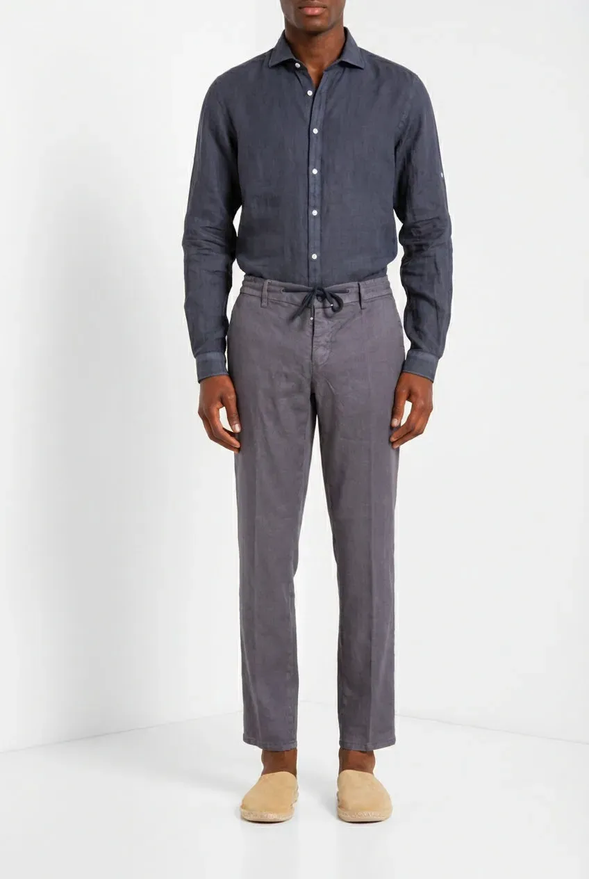 Mason's Milano Jogger chinobukser støvblå hør