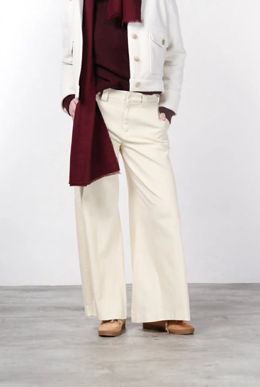 Mason's New York Palazzo chinos creme uld wide leg