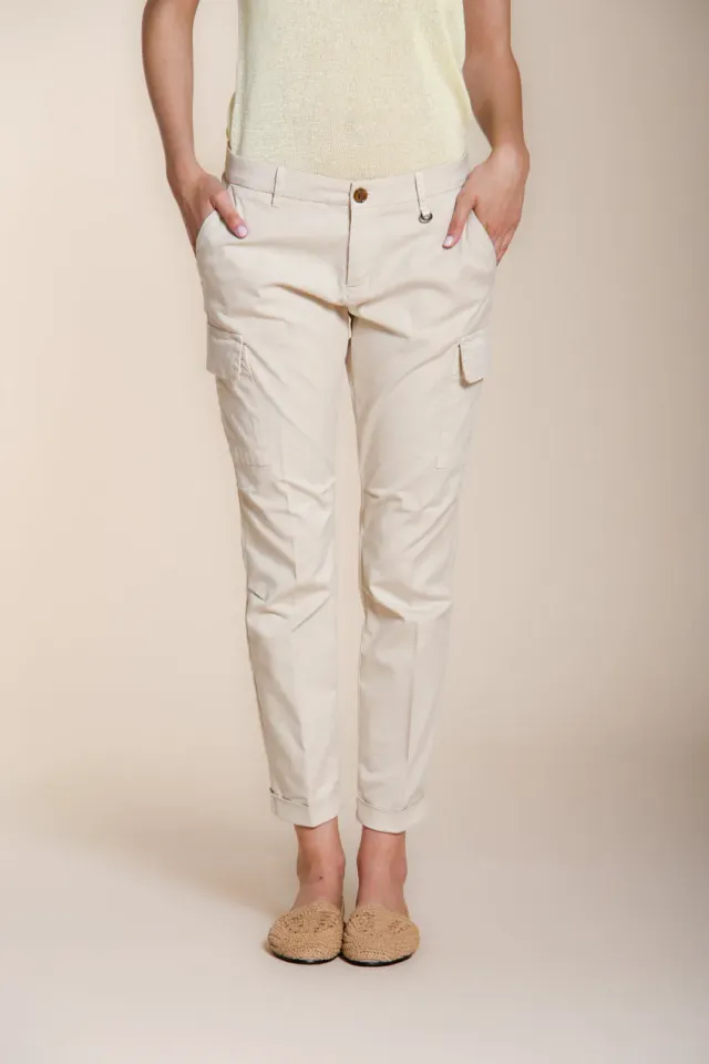 Mason's Chile City cargobukser latte slim gabardine