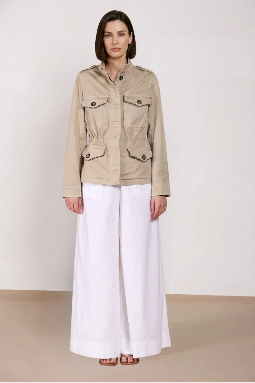 Mason's Eva jakke beige blomsterbroderi