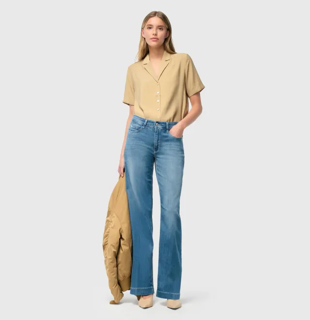 MAC Dream Wide 5441-90-0351L jeans mellemblå