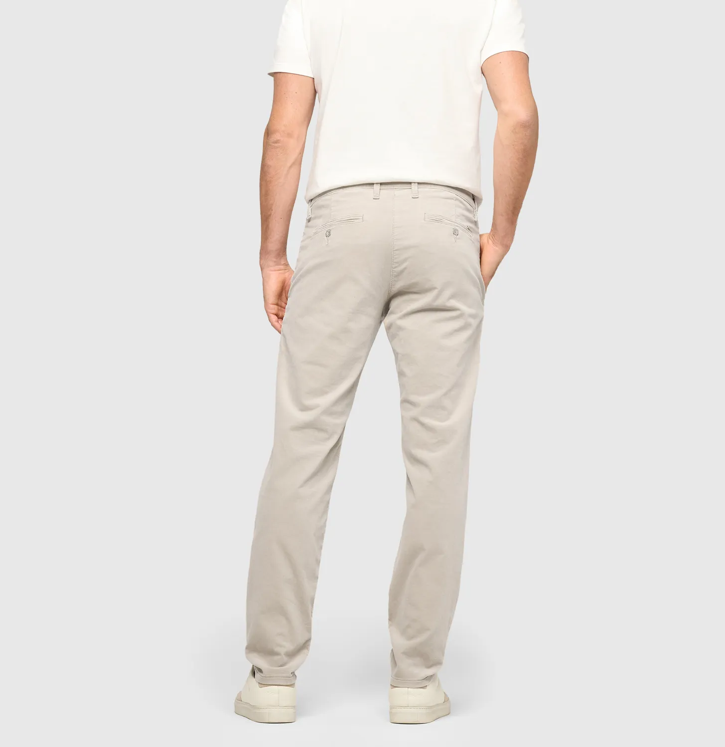 MAC Driver Pants fløjl beige stretch
