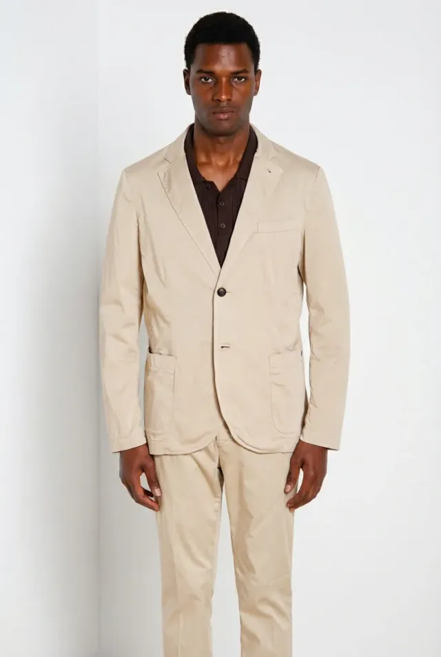 Mason's Da Vinci Travel blazer lys beige stretch