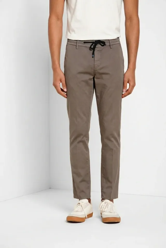 Mason's Milano Jogger Travel chino herre mørkegrå slim