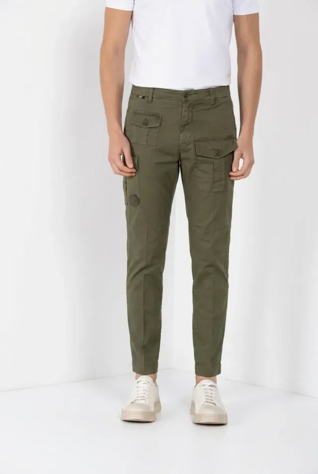 Mason's George Coolpocket cargobukser carrot mørkegrøn