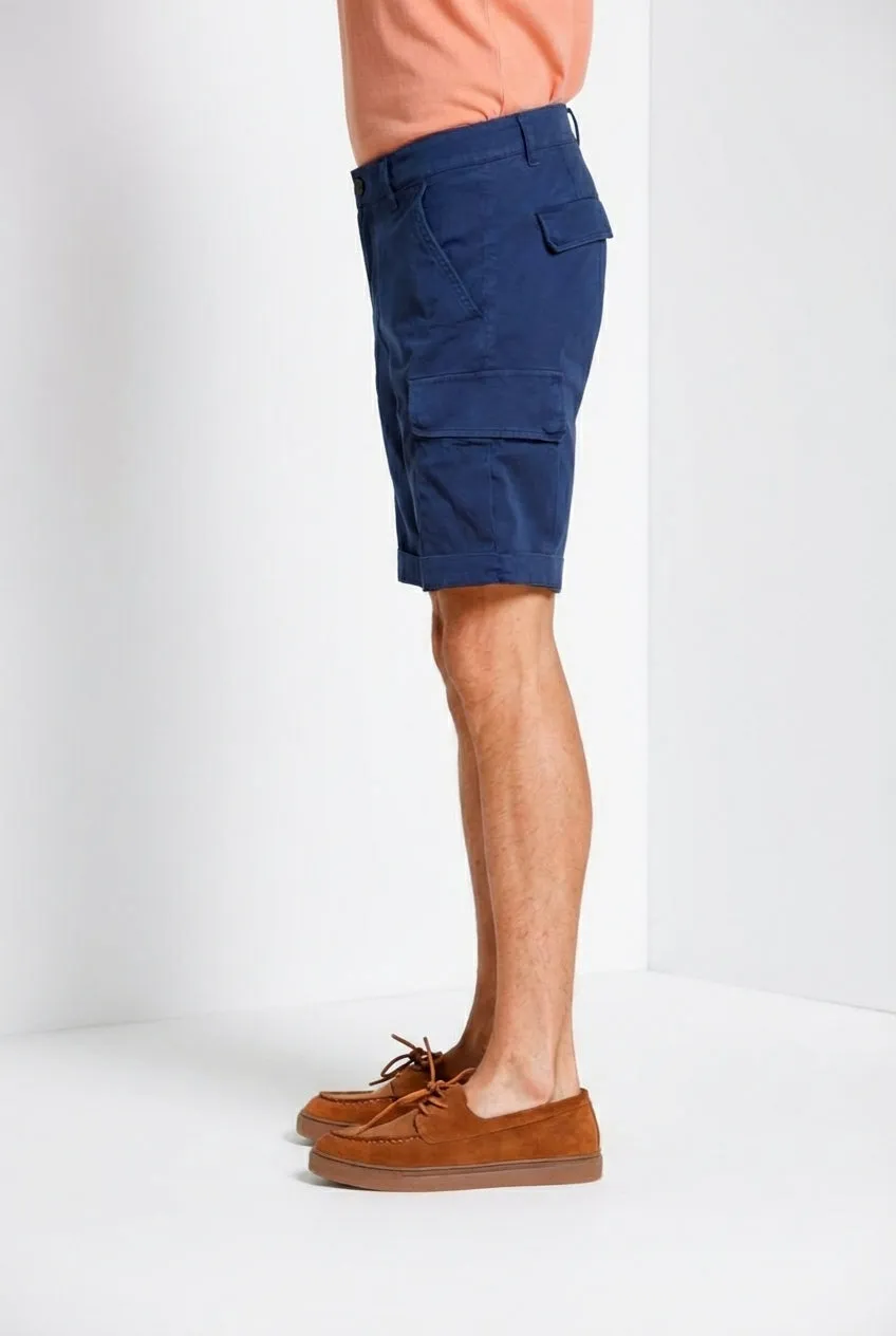 Mason's Chile cargo shorts royalblå slim
