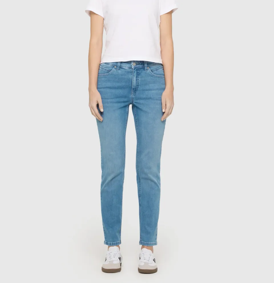MAC Melanie 5040 jeans mellemblå straight