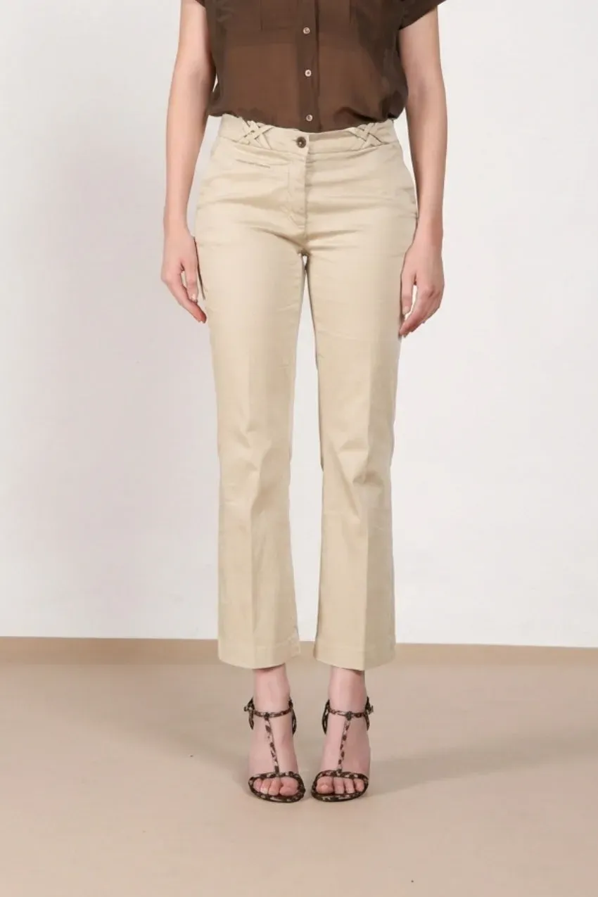 Mason's New York Trumpet chino smørgul slim dame