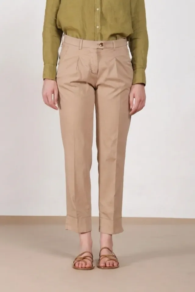 Mason's New York Carrot Sartoriale chinobukser beige silke
