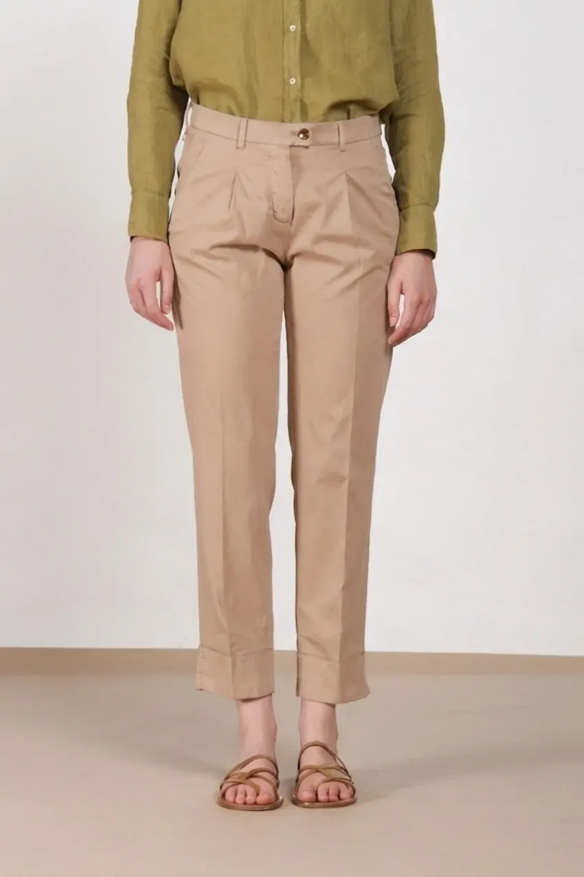 Mason's New York Carrot Sartoriale chinobukser beige silke