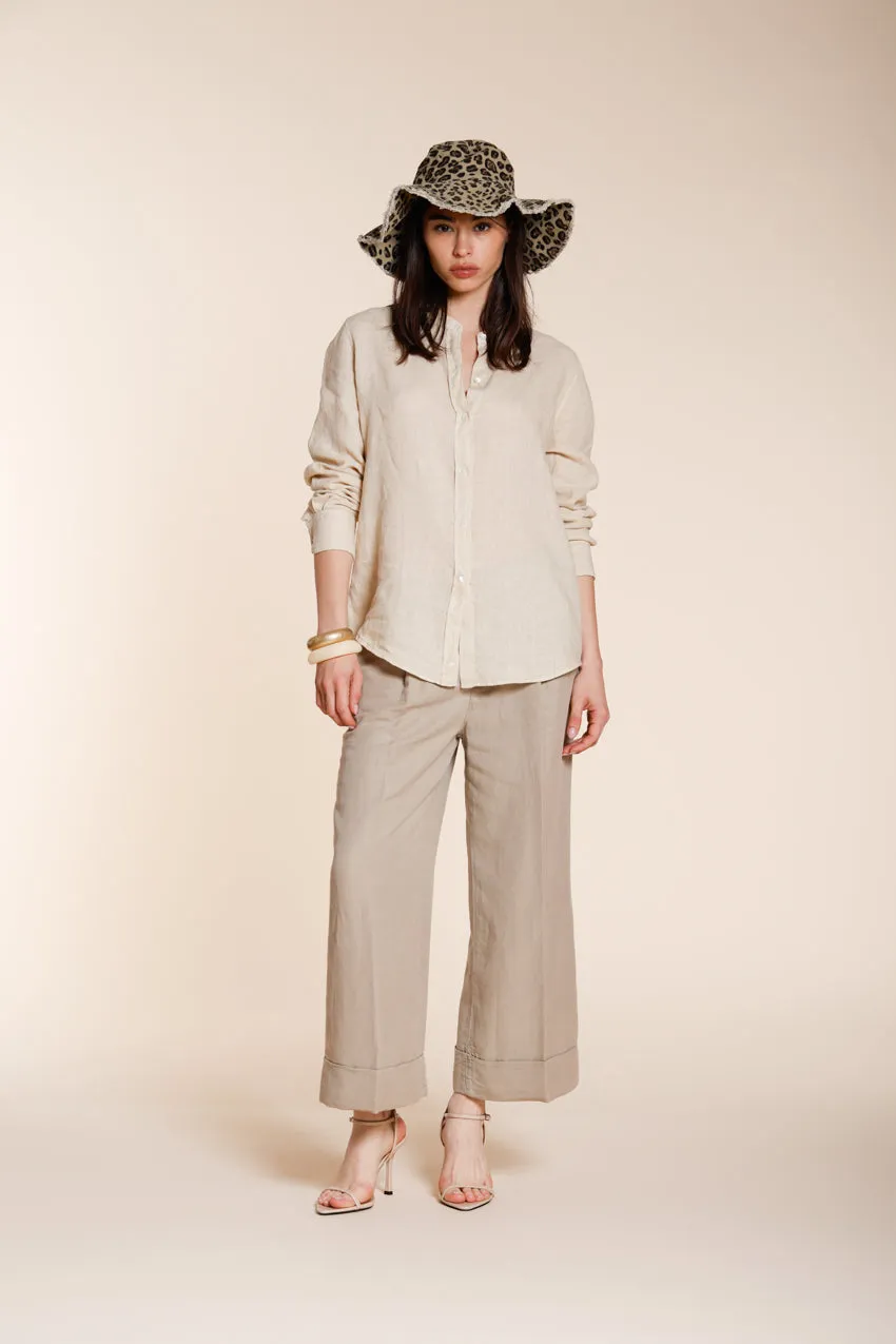 Mason's Delhi dameskjorte latte hør