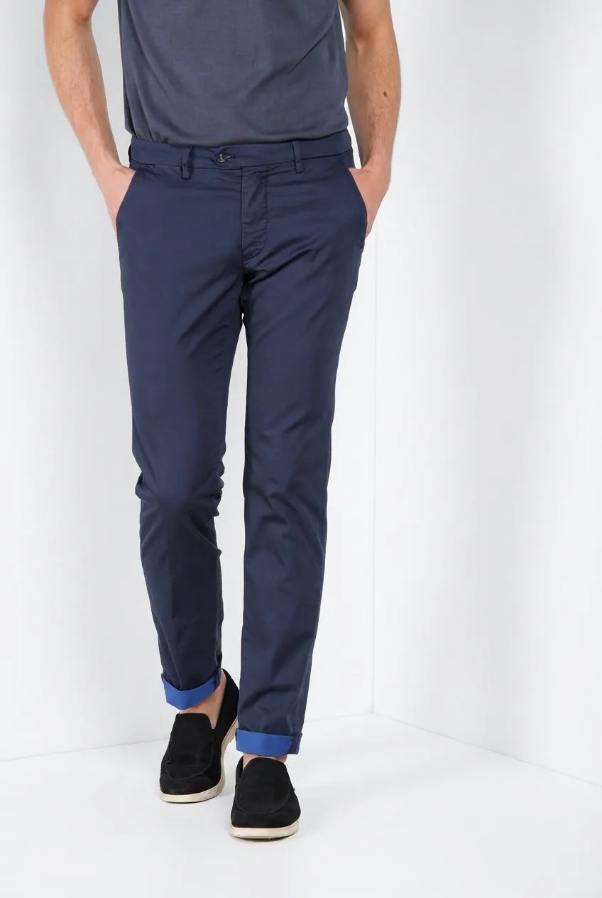 Mason's Torino City Travel herre chinos navy slim fit