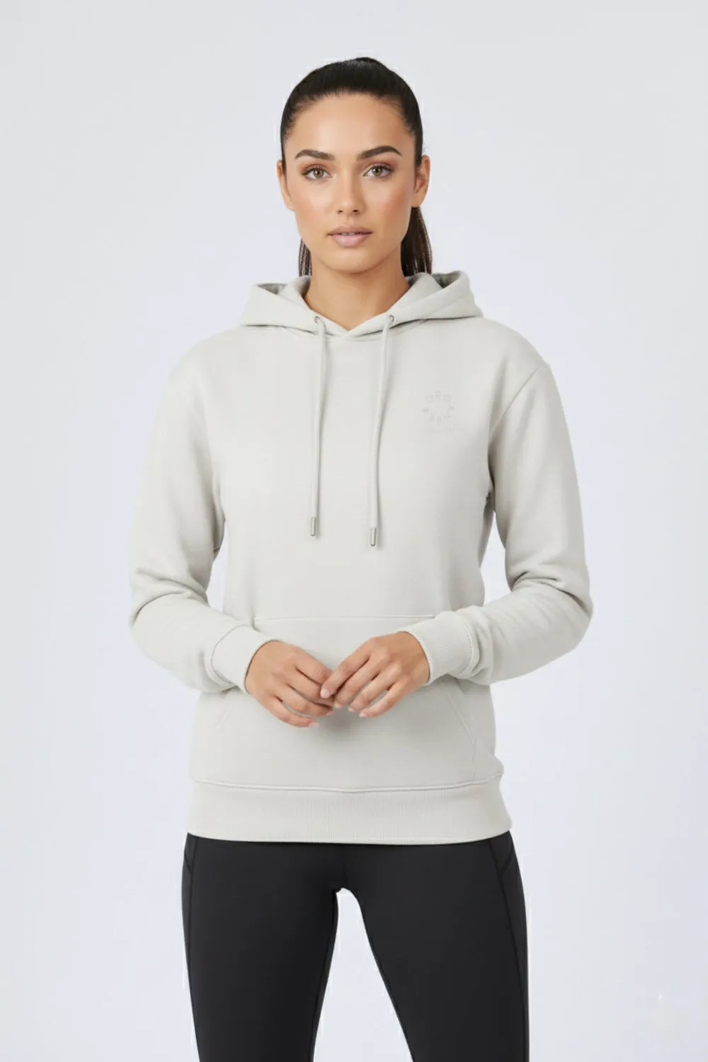 Organsk The Classic Organic hoodie hvid oversize