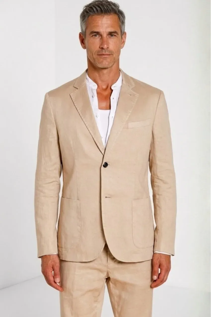 Mason's Da Vinci blazer lys beige hørblanding