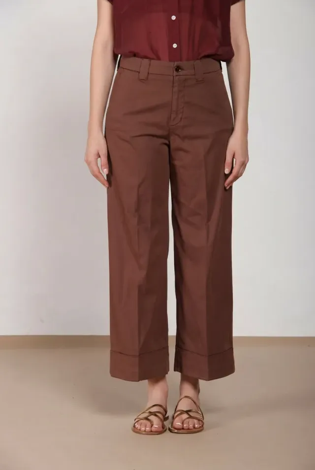 Mason's New York Studio Cropped chino mørkebrun