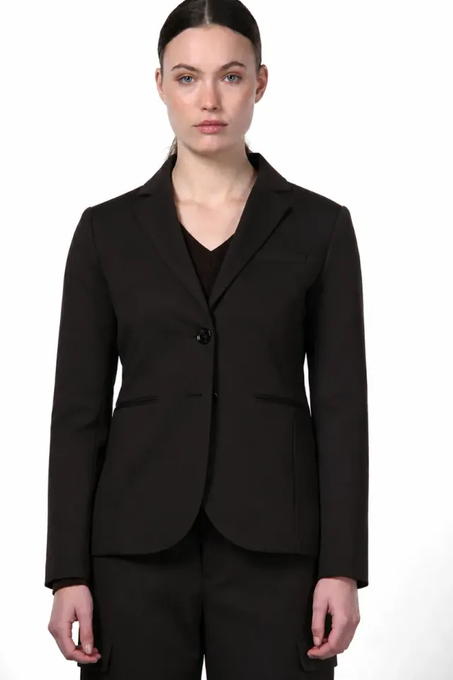 Mason's Helena blazer sort teknisk jersey
