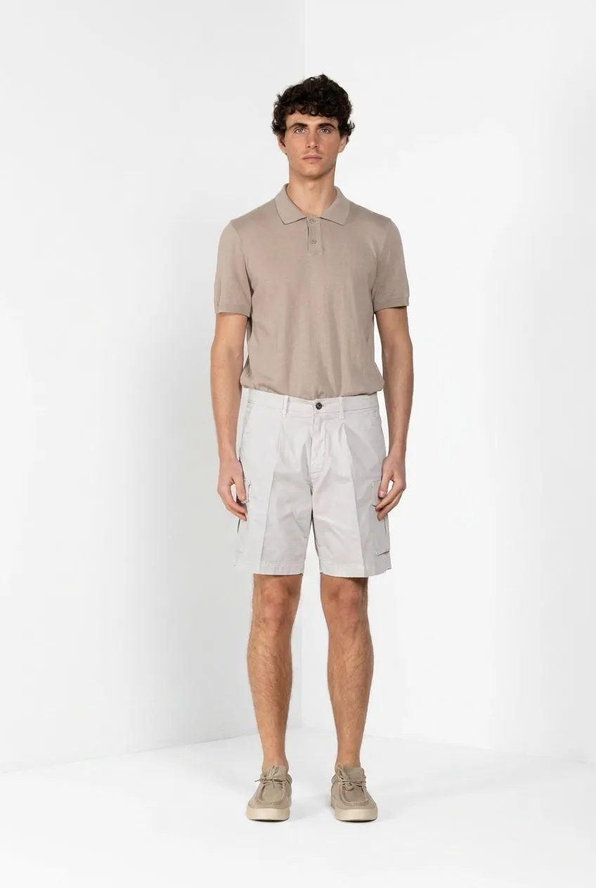 Mason's Cargo bermudashorts hvid relaxed fit