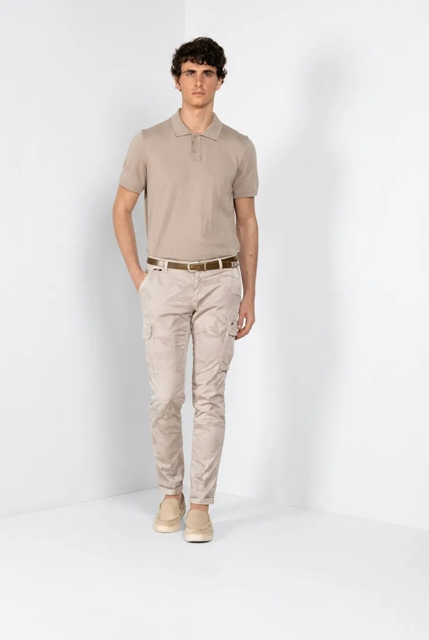 Mason's Chile cargobukser beige camouflage extra slim
