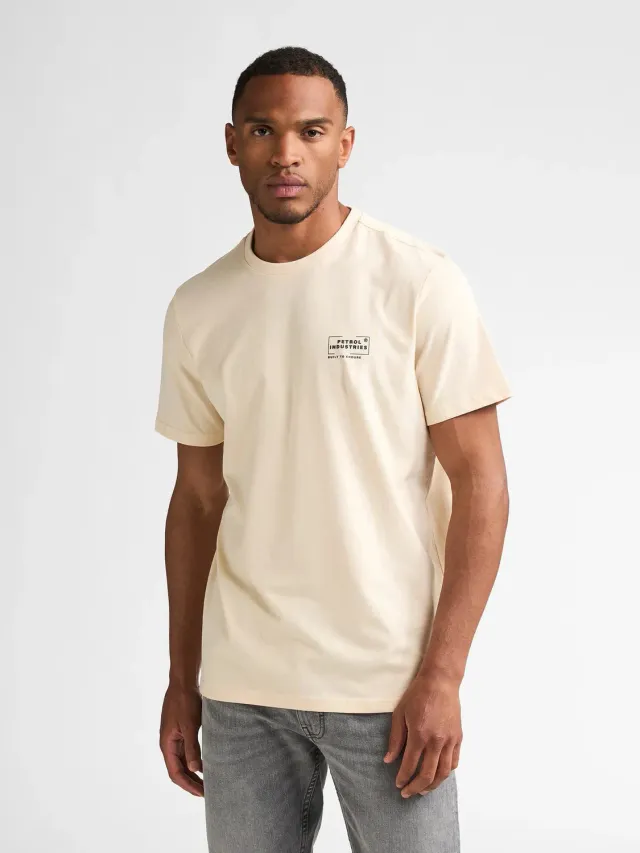 Petrol Industries Russell t-shirt – brystprint bomuld