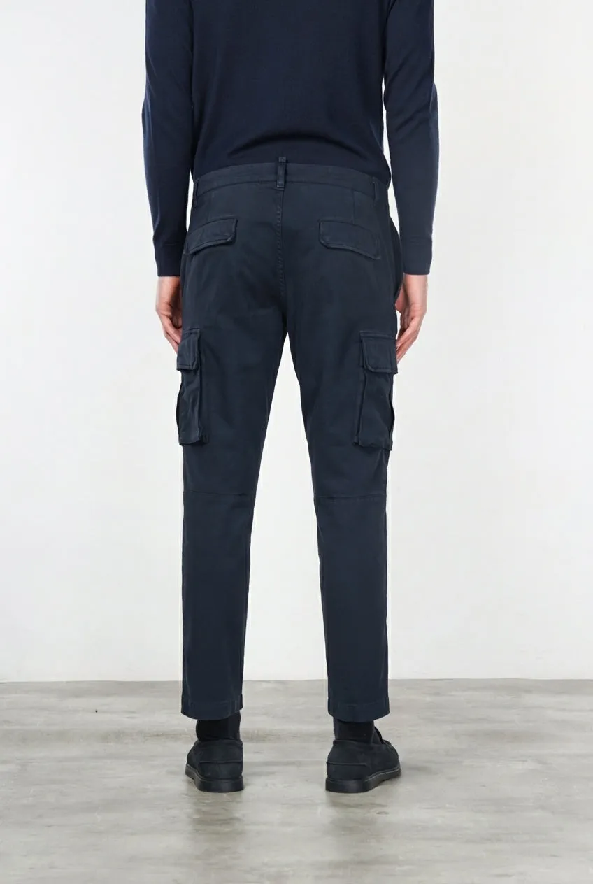 Mason's Chile Regular cargobukser navy stretch