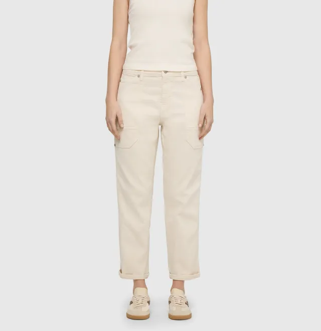 MAC Iowa 2803-00-0333L baggy jeans hvid cropped