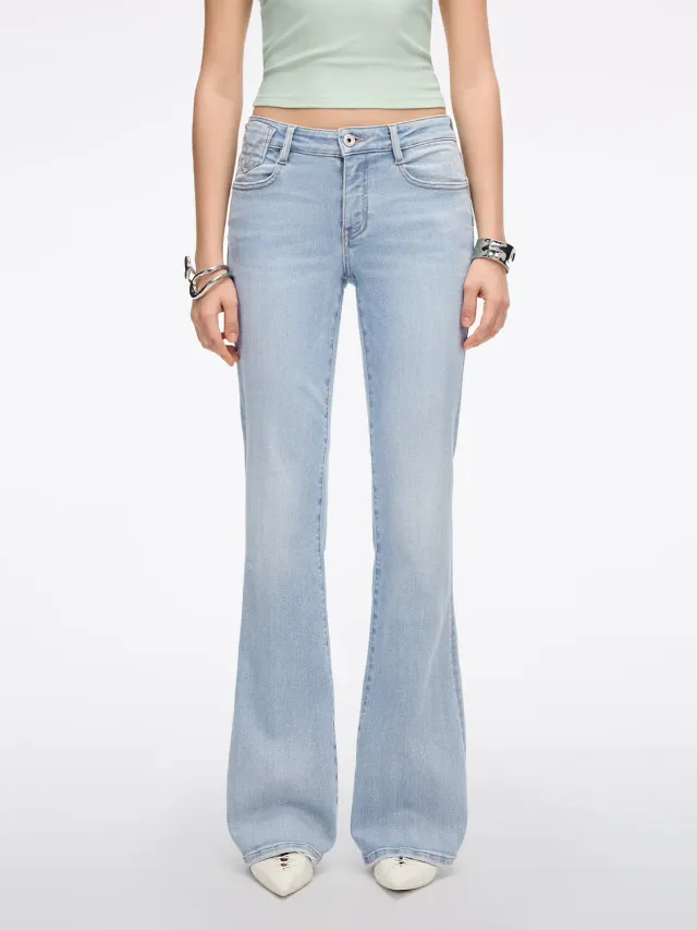Miss Sixty MAGIC PLUS Flare Jeans lyseblå low waist