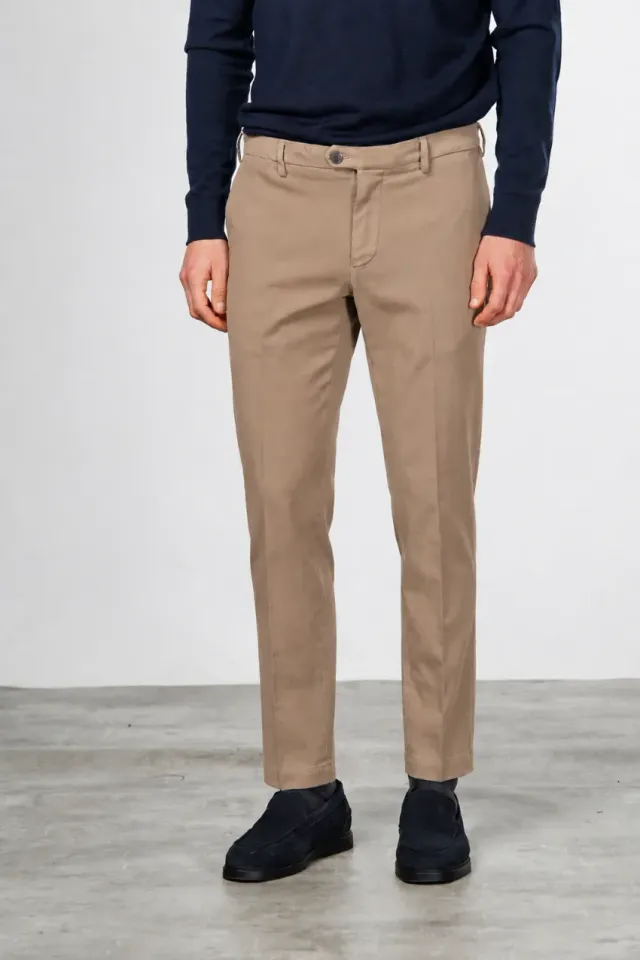 Mason's New York chinobukser taupe cashmere regular