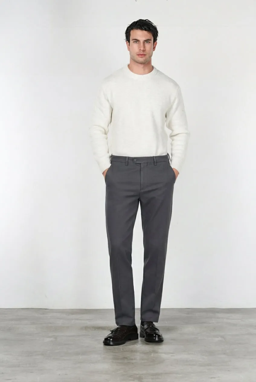 Mason's Square Work chinos grå relaxed fit stretch
