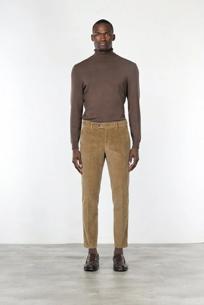 Mason's Milano Jogger fløjlsbukser camel ekstra slim