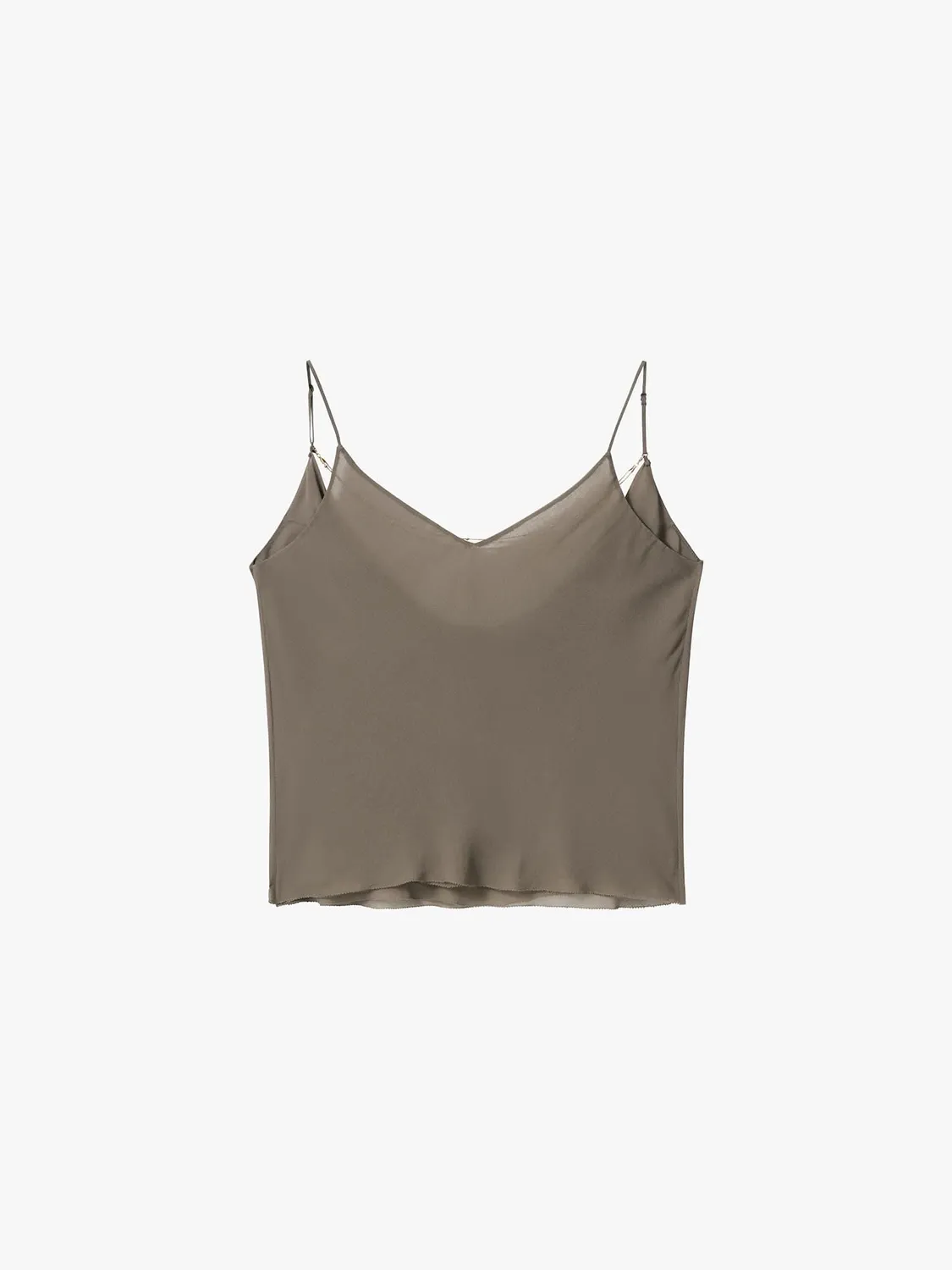 Miss Sixty Camisole Top silketop brun V-hals