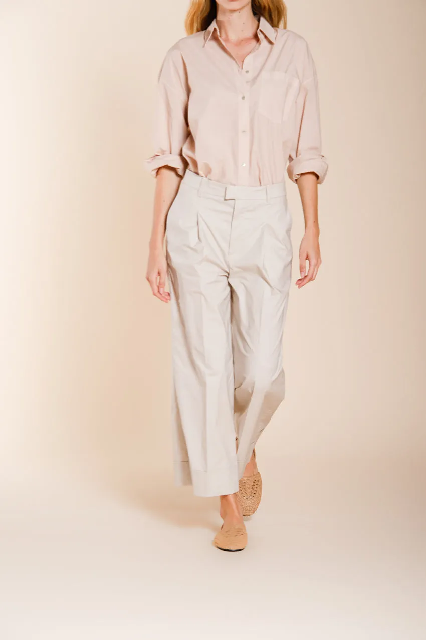 Mason's New York Wide dame chino bukser lysebeige wide leg
