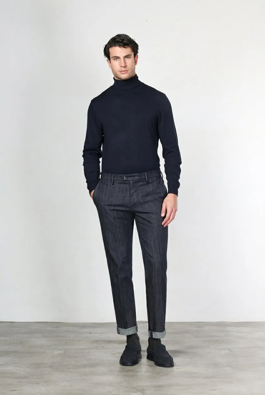 Mason's New York chino bukser navy denim regular