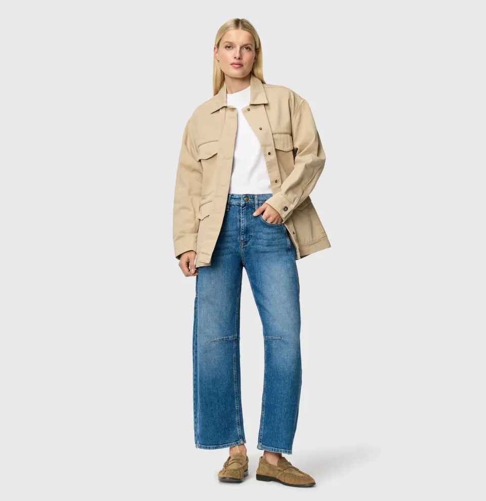 MAC Jeans Ohio Barrel jeans mellemblå stretch