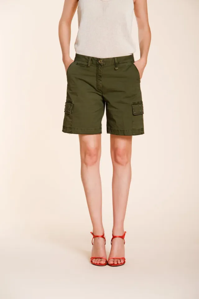 Mason's Chile cargo bermuda shorts skovgrøn slim