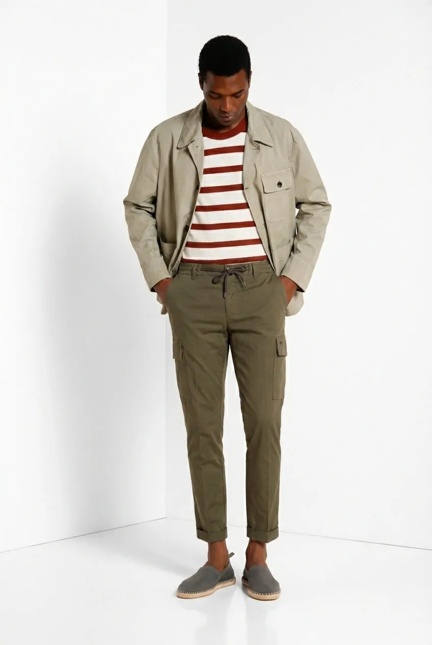 Mason's Chile Jogger cargo extra slim mørkegrøn
