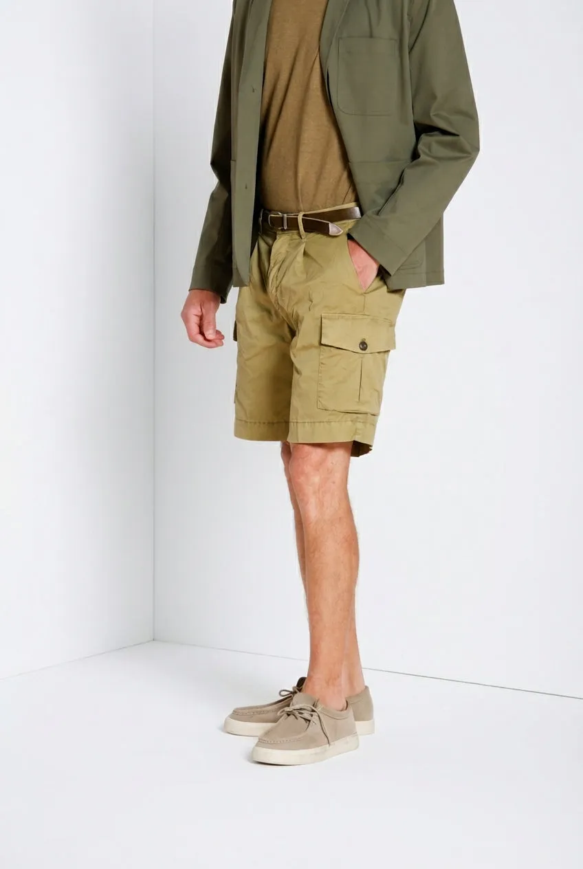 Mason's Cargo bermuda shorts syregrøn relaxed gabardine