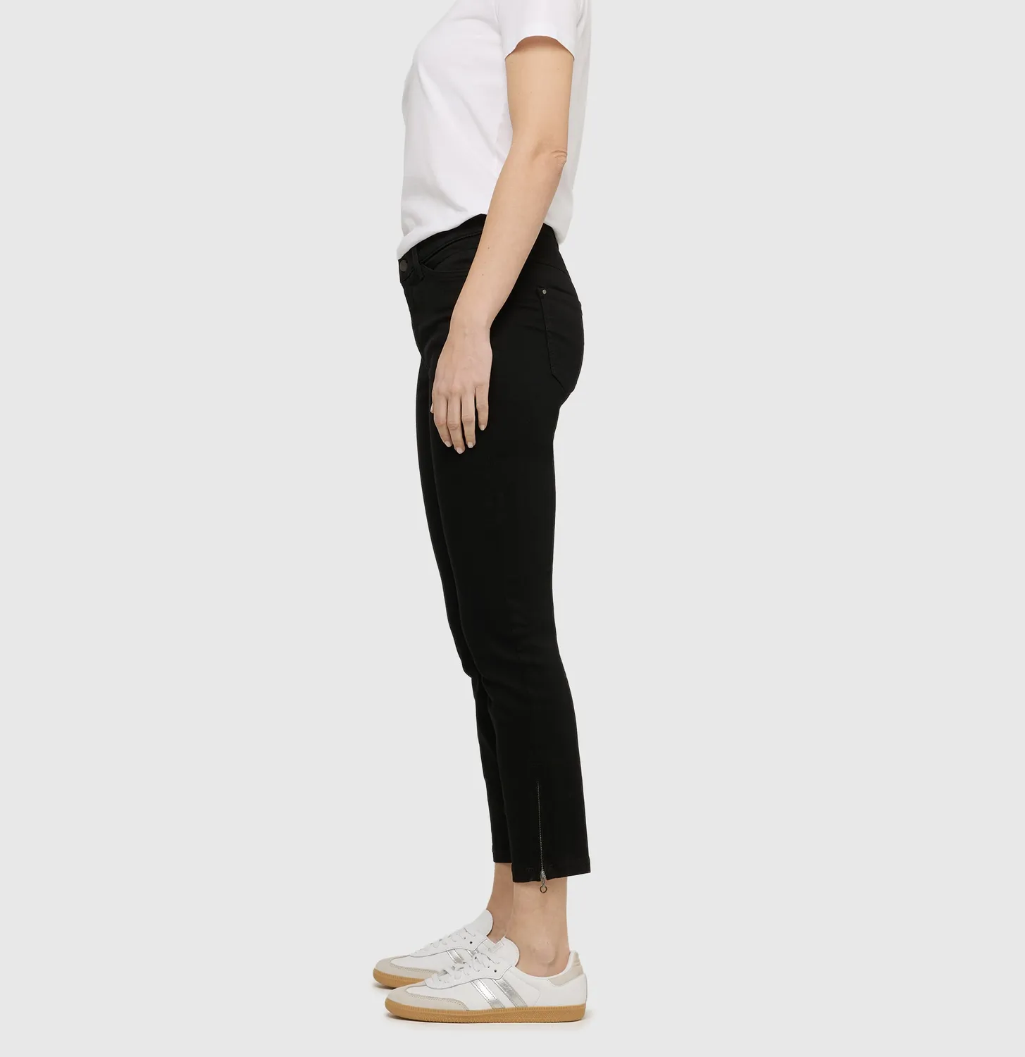 MAC Dream Chic jeans sort cropped stretch