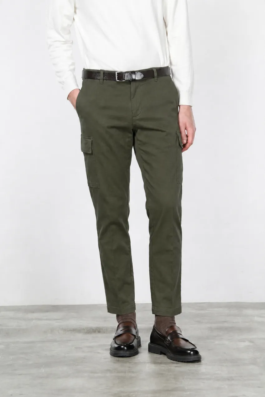Mason's Chile cargobukser mørkegrøn regular fit stretch