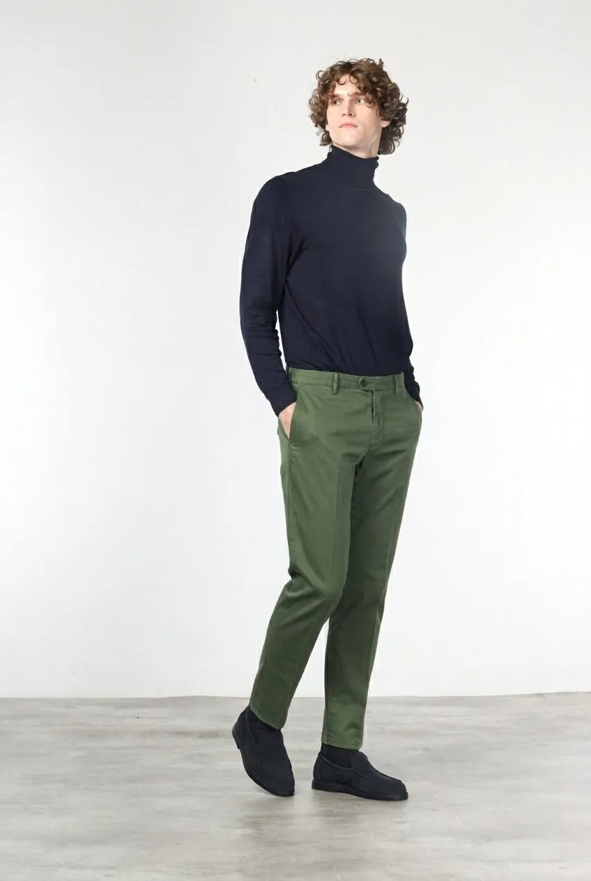 Mason's New York chino bukser skovgrøn uld regular
