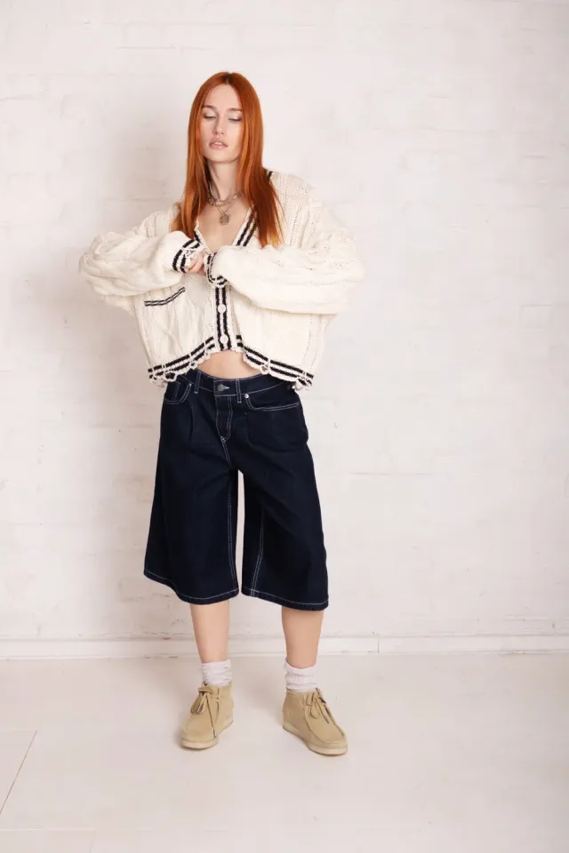 THE RAGGED PRIEST Release jorts indigo rinse baggy