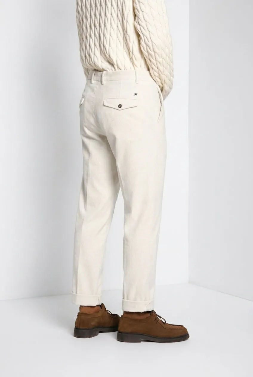 Mason's Chinos chinos off-white relaxed fløjl