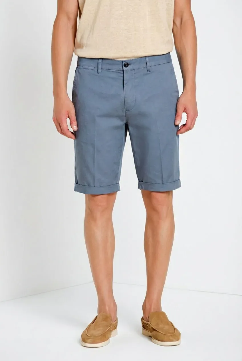 Mason's London chino bermuda lyseblå regular